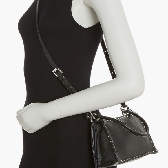 Black Studded Crossbody Bag - Picture 2 of 4